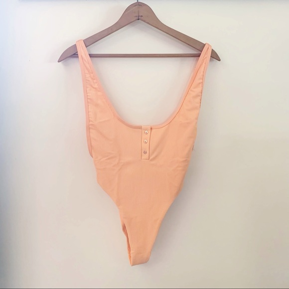 SALE FRANKIE'S Bikinis Adele Ribbed One Piece NWT - Picture 4 of 5